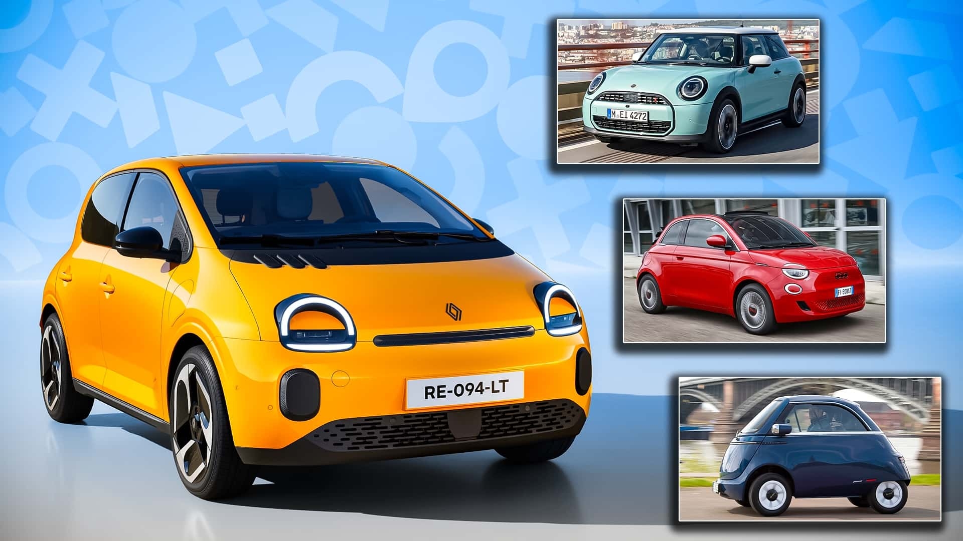 Sadece Renault Twingo değil: Burada da retro tasarıma odaklanılıyor.