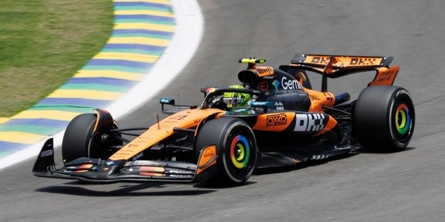 Norris wygrywa wyścig sprinterski podczas Grand Prix Brazylii w 2025 roku