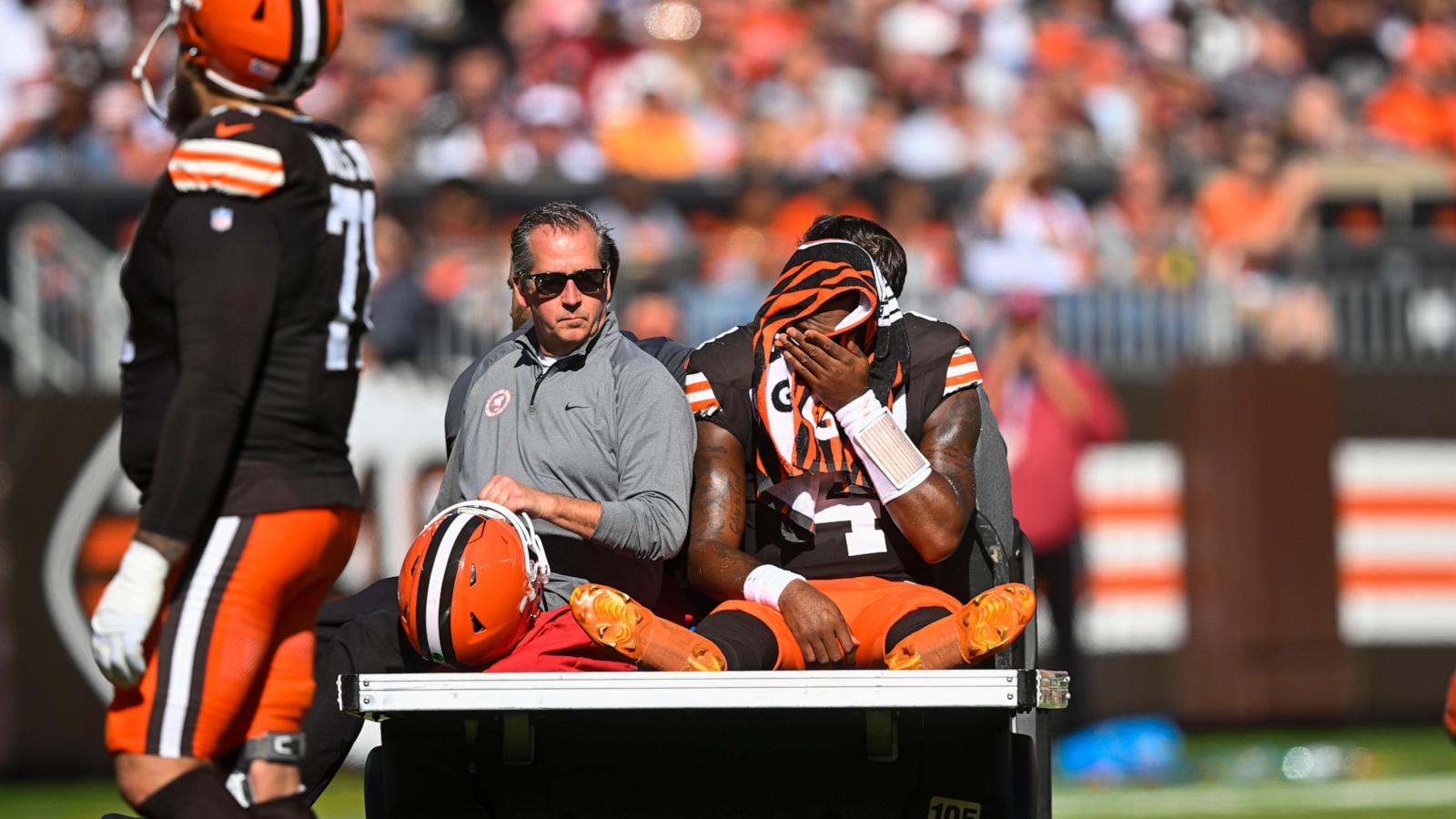 Browns QB Watson Likely Out for Season Due to Achilles Injury; Teammates Disappointed, Some Fans Celebrate